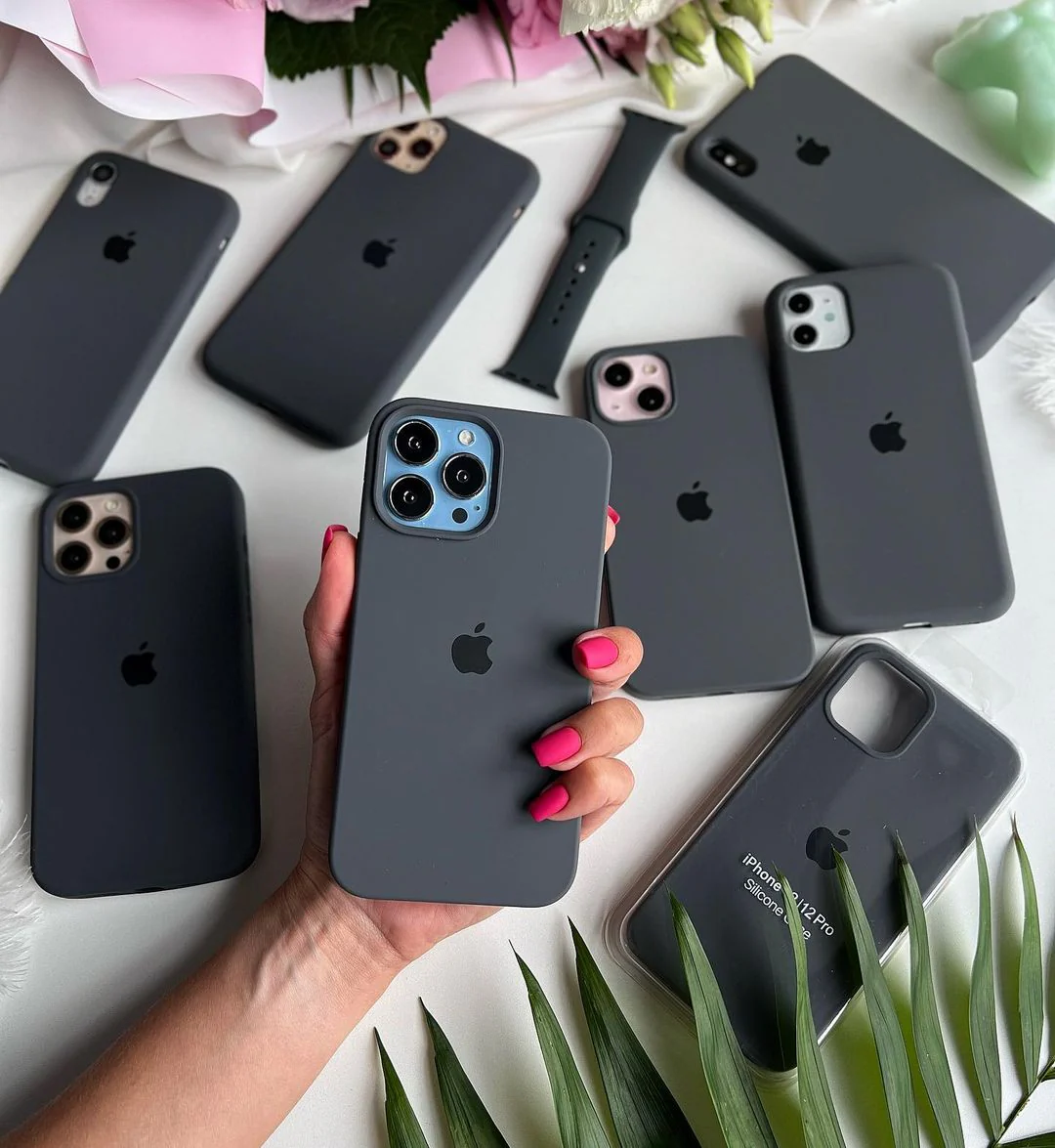 iPhone Silicone Case – Charcoal Gray Black | Neas Original
